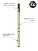 Waltons 1514 Tin Whistle, Brass, D Tube, 6 Languages Instruction Manual (English Language Not Guaranteed) / Instruction Manual Demo CD Included