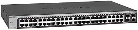 NETGEAR 48-Port Gigabit Ethernet Smart Managed Pro Switch (GS748T) - with 4 x 1G SFP, Desktop/Rackmount, and ProSAFE Lifetime Protection