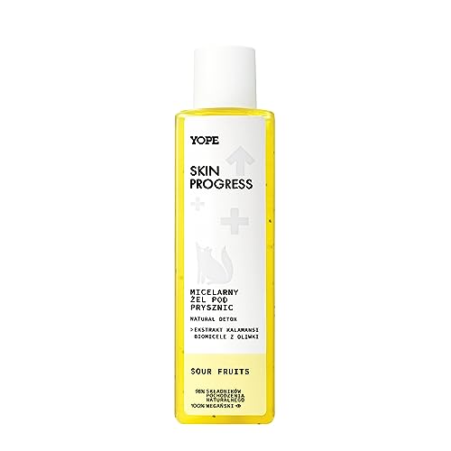 Yope | Gel Doccia Micellare NATURAL DETOX con Biomicelle di Riso | Esfoliante e Rinfrescante | Vegan | Cruelty‑Free | Dermatologicamente Testato | 99% ingredienti naturali | 200 ml