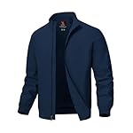 TBMPOY Men's Lightweight Jackets Casual Windbreaker Stylish Light Fall Spring Golf Work Dress Business