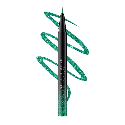 Image of RENEE Pencil Glitterish Eyeliner - Green, Metallic Pay-Off, Multi-Dimensional Shine | Waterproof, Smudge-Resistant, Shimmery Finish | Precise Application Brush, Quick Drying | Long-Lasting, 0.6 Ml