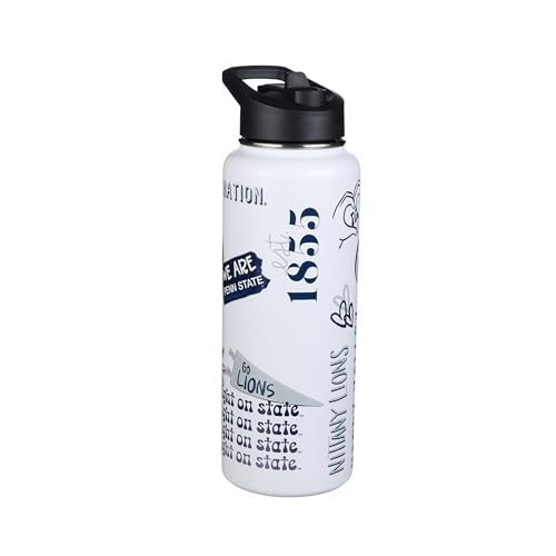 The Memory Company Officially Licensed 34oz Team Spirit Water Bottle, Penn State University