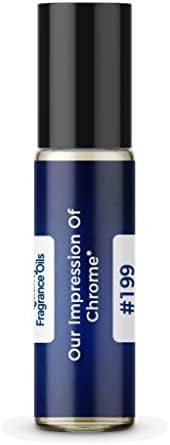 Quality Fragrance Oils' Impression #199, Inspired by Chrome (10ml Roll On)