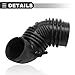 Motoforti Air Intake Hose Air Outlet Duct Pipe, for Kia Sportage 2.7L 2005-2010, Rubber, No.281392E100, Black