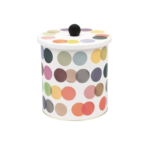 Emma Bridgewater Colour Palette Biscuit Barrel, Spongeware Design, 20.5 x 15.5 cm, Multicolor, Metal, Storage Container, Kitchen Storage