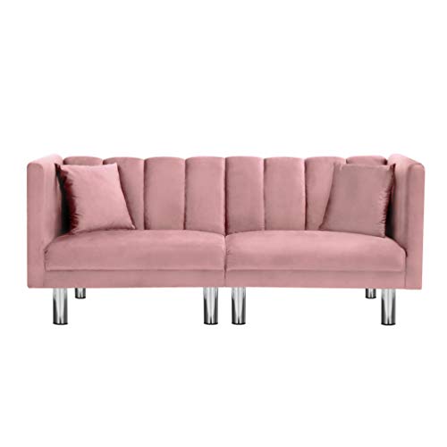 Futon Sofa Sleeper Velvet Metal Legs #TOP29