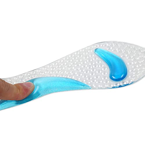 Image of Silicone High Heel Cushion Inserts Gel Sandal Insoles High Arch Support Pads Shoe Pump Cushions Ball of Foot Inserts for Women Men Clear