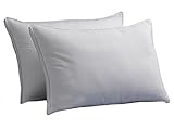 Down Supply OVERSTUFFED MED/FIRM Luxury Down-Alternative Pillows 2-Pack KING SIZE Gel-Fiber Filled...