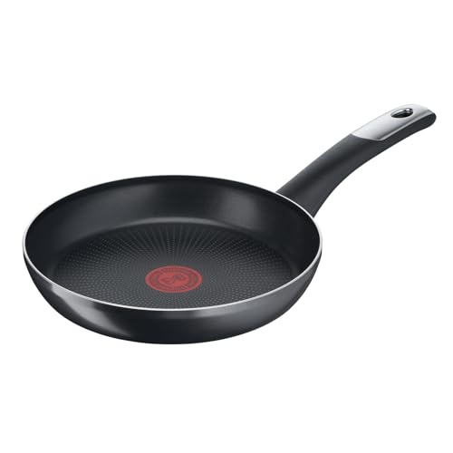 Tefal Bratpfanne 24 cm, Pfanne Antihaftbeschichtung mit Titanpartikeln, Thermo-Signal bei idealer Brattemperatur, spülmaschinengeeignet, nicht induktionsgeeignet, C38804