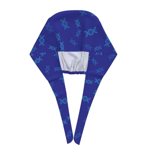 Image of Working Cap Scrub Cap with Sweatband Adjustable Unisex Women Tie Back Hat Nurse Surgical Caps