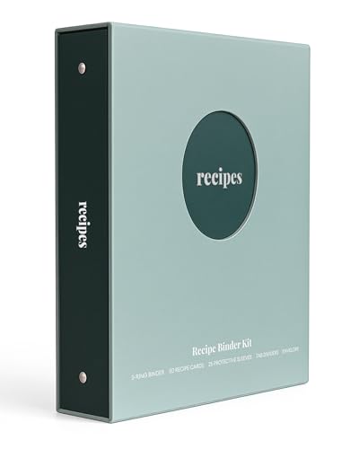 Kunitsa Co. Rezeptbuch - Küche Rezeptorganizer mit Schutzhüllen - Rezepthalter für die Küche Aufbewahrung — Empfehlung