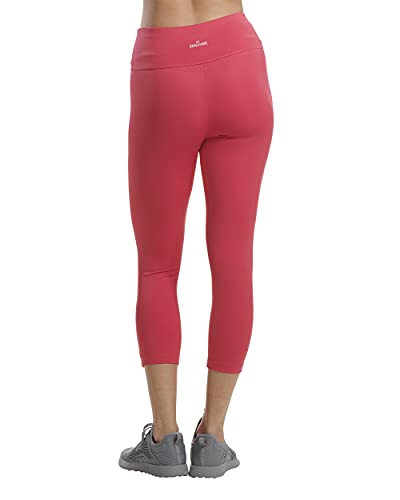 Spalding Women's Activewear 19 Inch Inseam Capri Legging, Regular And Plus Size, Azalea, L #TOP2