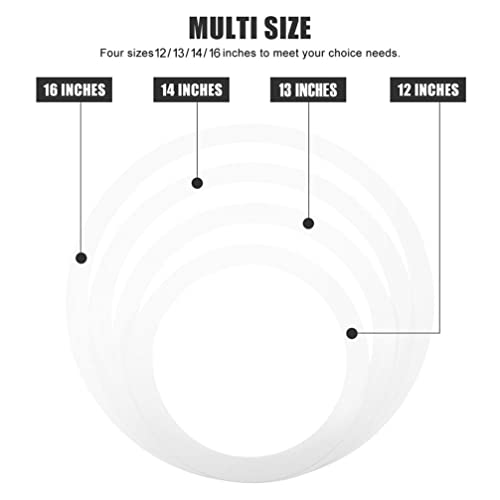 Vaguelly 4 Peças/Conjunto de Anéis de Tambor Silenciadores de Tambor Amortecedores de Tambor Círculo