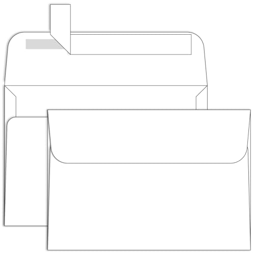 Ohuhu A7 Printable White 5x7 Envelopes 250 Pack - Bulk A7 5.25 x 7.25 Inches Self-Seal Envelopes for 5x7 Cards Christmas Cards Wedding Invitations, Photos, Graduation, Baby Shower