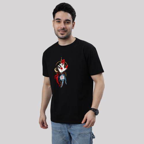 Image of Wear Your Opinion S to 5XL Shiva Graphic Printed Tshirt for Men (Abhaya Mudra)
