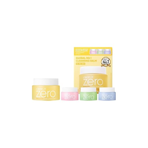 BANILA CO Clean It Zero pielęgnujący balsam do czyszczenia, wegański, koreański środek do demakijażu, do suchej skóry, z korzeniem żeń-szenia i peptydem sojowym (100 ml + prezent)