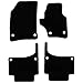 Price comparison product image Carsio Tailored Black Carpet Car Mats for Touareg 2003-2009 - 4 Piece Set with 8 Oval Clip