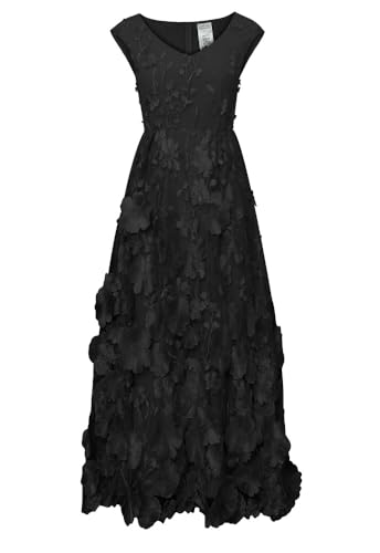 Image of CHIC STAR Womens 3D Floral Applique Maxi Dress
