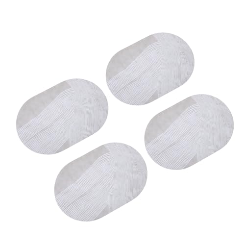 Sets de table ovales en cuir chic et isolants pour table de luxe