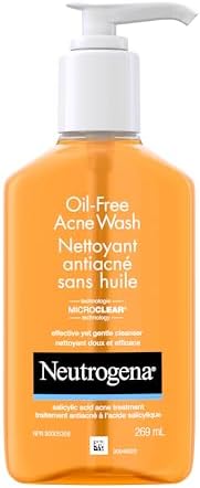 Neutrogena Oil-Free Acne Wash, Facial Cleanser with 2% Salicylic ...