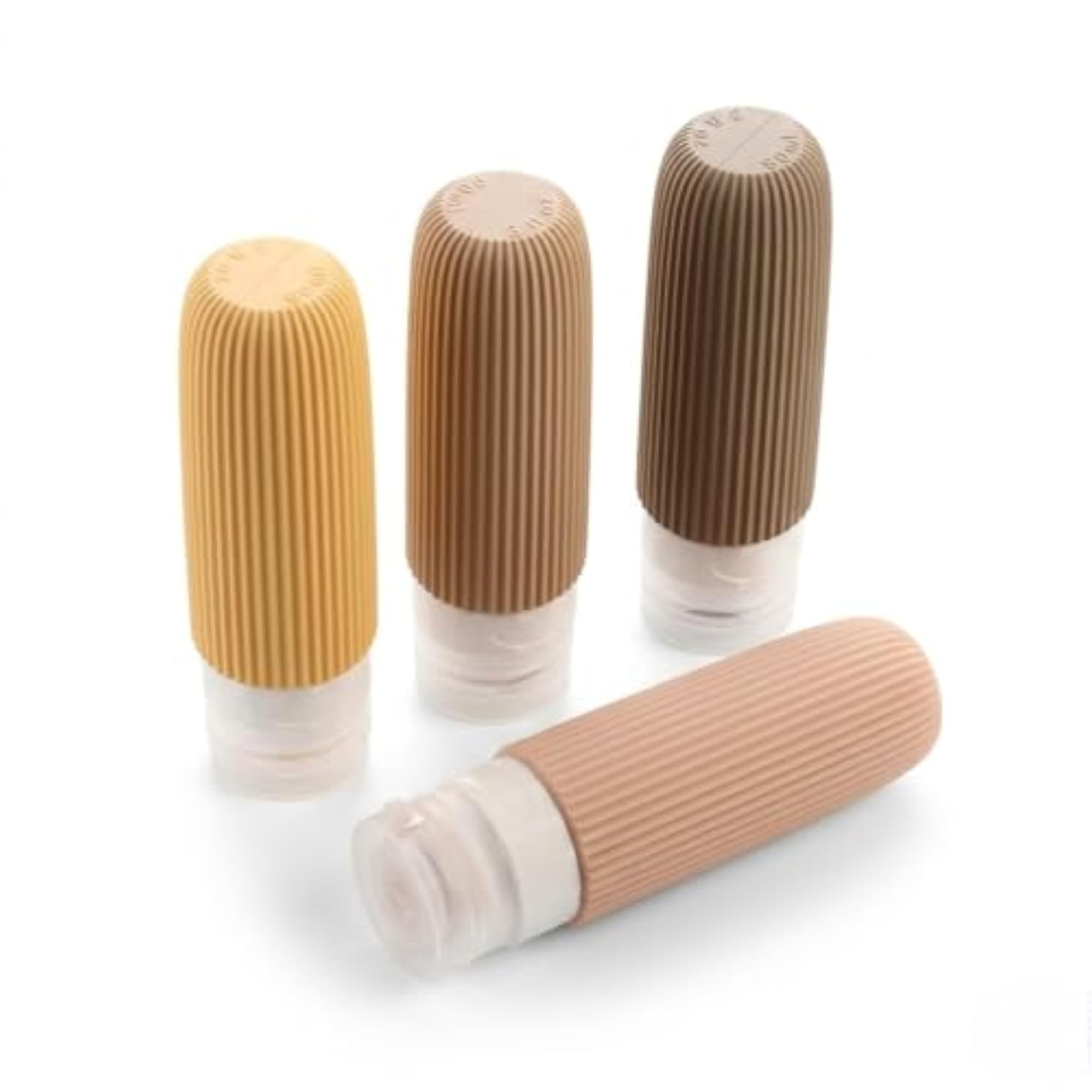4 Pcs Silicone Travel Bottles 90ml Refillable Toiletry Containers