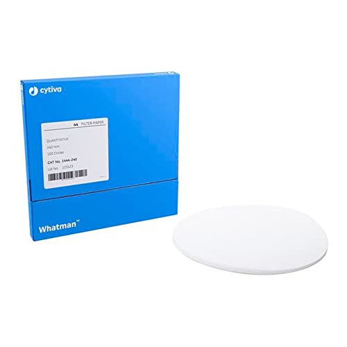 Whatman 1441047 Quantitative Filter Paper Ash less Filter Circles, Grade 41, 47 mm, Maximum Volume 1764 ml/m (Pack of 100)