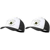 MERCHANDMANIA Pack 2 Gorras Negras Frase motivadora Magia Trucos