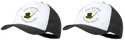 MERCHANDMANIA Pack 2 Gorras Negras Frase motivadora Magia Trucos Amistad Verdad autentica Cap | Ya disponible en tu tienda friki favorita! En mundofriki.es!