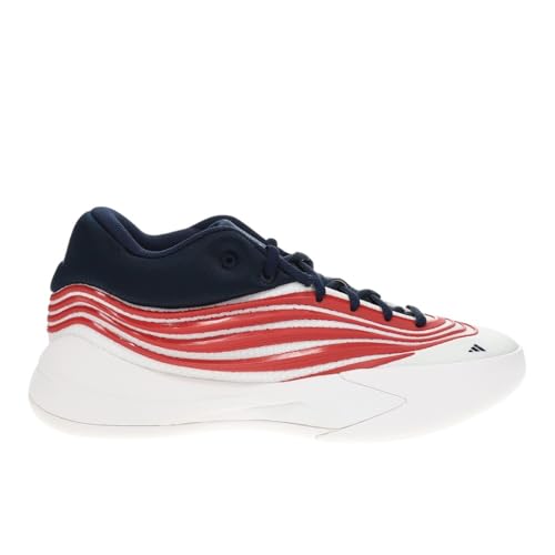 Image of adidas Mens Dame X St. John's University Basketball Sneakers Shoes - Red, White
