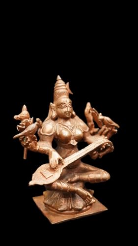 Image of Copper Idols Rajamathangi, 3.7 inches, 368 Grams Copper Handmade Pack of 1 Piece