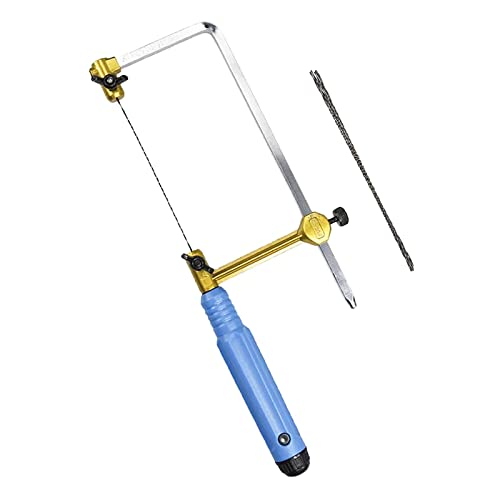 LOOM TREE® Coping Saw Frame and 8 Blades Set with Tension Screw Adjustable Jewelers Saw Deal