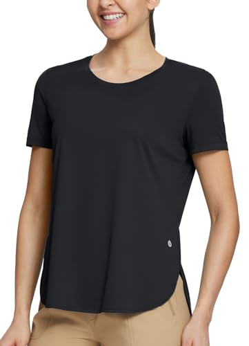 baleaf Women's Workout Tops Shirts UPF50+ Sun Shirt Short Sleeve Quick Dry UV Protection Athletic Tee