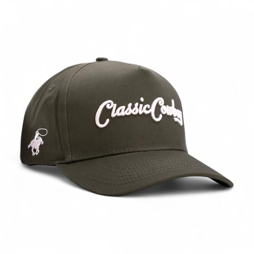 Image of Western Cap - Solid Back Adjustable Snap Back Hat for Men and Women - Ideal for Outdoors and Everyday Wear