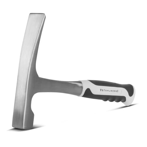 STAHLWERK Maurerhammer aus geschmiedetem Carbon-Stahl...