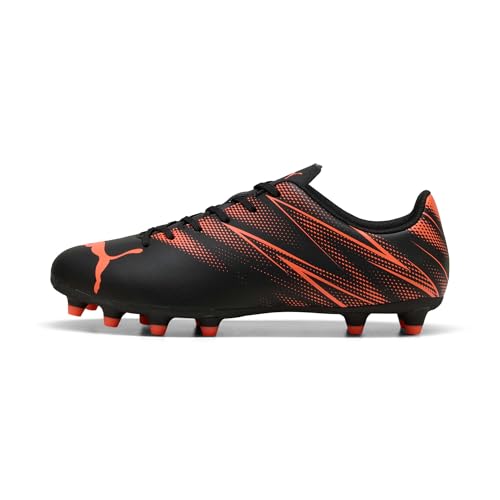 Puma ATTACANTO FG/AG, Männlich Fussballschuh, Puma Black-Glowing RED,