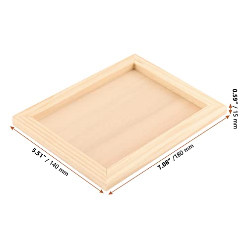Lexinin 12 Pcs 5.5 X 7 Inch Wooden Painting Panels, Unfinished Wood Canvas Boards, Wooden Cradled Painting Panel For Painting, Pouring Art, Crafts #TOP1