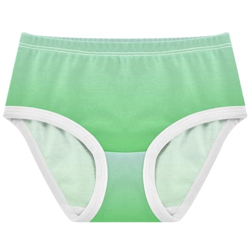 Joisal Cotton Girls Underwear Toddler Elegant Blue Lime Green Gradient Little Girl Panties Funny Briefs Undies Kids 2t