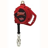 3M Personal Protective Equipment Protecta Rebel, 3590500 Self Retracting Lifeline, 33-Feet Galvanized Cable, Thermoplastic Housing, Carabiner, 420LB Capacity, Red
