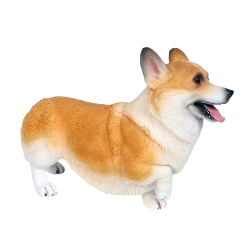 Figurine Corgi plastique simulation animale jouet éducatif enfant