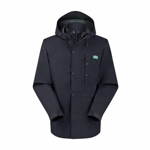 Ridgeline Mens Monsoon Light Jacket Navy Marl