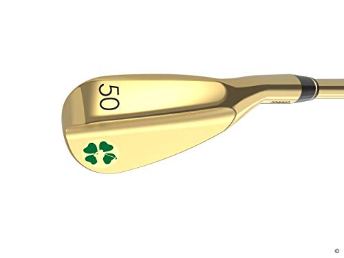 Lucky Wedges Customized Lucky Gold Bundle - 50, 56 And 60 Degree Wedges, Regular Flex Steel Shaft, Forged Soft Carbon Steel, Right Handed, Soft Grips #TOP7