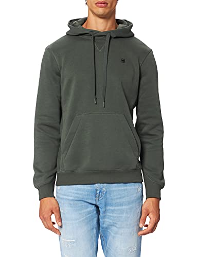 G-STAR Premium Core Hooded Sweater, Felpa con cappuccio Uomo, Grigio (Graphite D16121-C235-996), M