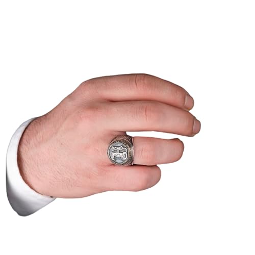 Live Gems Personalized Mens Initial Ring, Custom