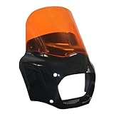 Fonctionnement efficace: Fabriqué dans un matériau de qualité, il offre une longue durée de vie. Son design élégant embellira votre moto. Le pare-brise dévie davantage le vent pour une conduite plus confortable. Instructions d'installation non incluses.