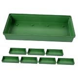 LOORGVEL Bandeja de Fijación para Flores de Plástico Verde, Paquete de 8 Piezas, Diseño Minimalista y Elegante, Adecuado para Arreglos en Bodas y Fiestas