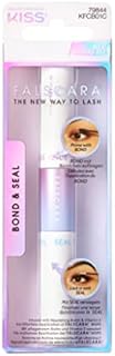 KISS Falscara DIY Eyelash Extension Bond & Seal Infused with Biotin & Vitamin E – Strong Gentle Comfortable Lash Adhesive for All Day Wear For Use With Falscara Lash Wisps, Remover, and Applicator