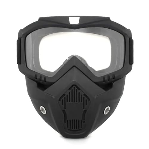 OTOROYS Goggle Mask Anti Scratch UV Protective Face & Eyewear Windproof Dirt Shield With Soft Foam Padded Detachable Mouth Filter For cycling Bike Off Road Racing Ride Unisex (Clear Visor) (B0BSXG82NV) Amazon Price History, Amazon Price Tracker
