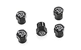 Dodge Hellcat Black Tire Valve Stem Cap Covers (Pack of 5)