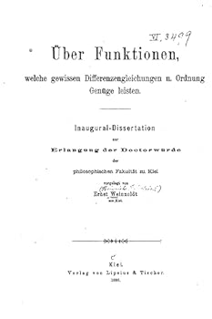 Paperback Über Funktionen, Welche Gewissen Differenzengleichungen N. Ordnung Genüge Leisten [German] Book
