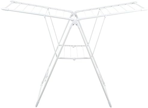 Amazon Basics 16 m standing clothes airer, compact clothes rack, multiple positions clothes horse